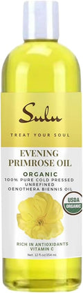 100% Pure Organic All Natural Evening Primrose Oil 12% GLA (12 oz)
