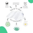 Stall Mates - Flushable Wipes, Individually Wrapped, Travel Friendly, Unscented with Cucumber, Vitamin-E & Aloe (90 on-the-go singles) BULK PACK