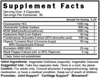 Nutri 8-in-1 Glucosamine Chondroitin MSM Turmeric Bromelain Boswellia Hyaluronic Acid 3025 mg - Joint Support Supplement - 120 Capsules - Supports Healthy Bones - 3rd Party Tested & GMP Certified