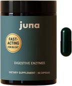 Juna Digestive Enzymes + Probiotic — 3-in-1 Daily Gut Support for Bloat Relief, Smooth Digestion & Microbiome Balance | 15 Enzymes, 5 Probiotics, 8 Botanicals | Vegan, 3rd-Party Tested | 60 Capsules