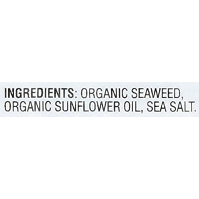 gimMe Seaweed, Sea Salt, 6 Count, Pack of 2 | Organic | Keto & Vegan | Gluten Free | Source of Iodine