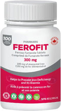 Ferofit - Ferrous Fumarate 300mg (100mg Elemental Iron), Prevents Anemia Due to Deficiency, Iron Supplement for Women & Men, 100 Tablets