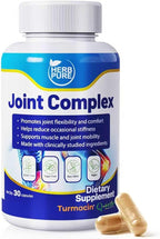 Joint Complex Turmeric Supplement, Turmacin® Turmeric Root Extract 500mg & Q-Actin® Cucumber Enzyme 20mg, Daily Joint Health Support, Suitable for Sensitive Users, Non-GMO, Gluten Free, 30 Capsules