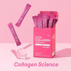 NEWTREE Low Molecular Multi Marine Collagen Peptides Protein Powder Stick for Skin Hair Nail Health & Beauty Type I III Collagen Supplement for Women Men, 30 Packets (Apple Flavor)