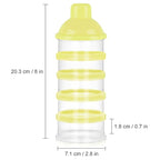 Accmor Formula Dispenser On The Go, 5 Compartments Stackable Formula Container for Travel, Baby Milk Powder Kids Snack Container, BPA Free