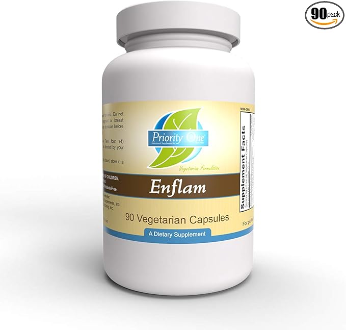 Priority One Vitamins Enflam 90 Vegetarian Capsules High Dosage bioflavonoid Combination.*