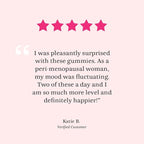 Winged Wellness Happy Her - Mood Support Gummies - Contains Saffr’ Activ Saffron Extract, 5-HTP, L-Tyrosine, Lion's Mane, Lemon Balm, and Chaste Tree - Vegan Gummy, Cherry Flavored - 3 Pack, 126 Count