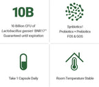 BNRThin S30, Lactobacillus Gasseri BNR17, 10 Billion CFU Guaranteed, 30Capsules