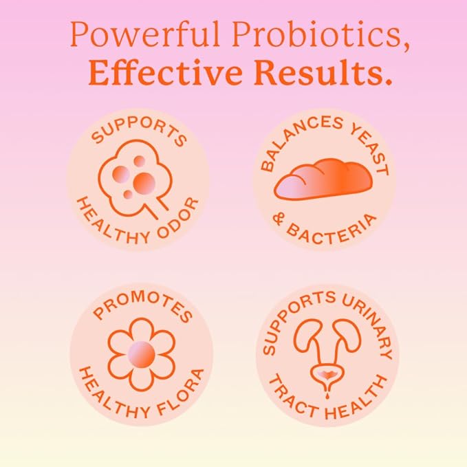 Cheeky Bonsai, Vaginal Probiotic Gummies for Women - Balanced pH, Healthy Odor, and Flora Support - 5 Billion CFUs - Juicy Strawberry Flavor, 60 Count