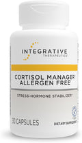 Integrative Therapeutics Cortisol Manager Allergen Free - Adrenal Health Support Supplement for Healthy Stress Response* - Vegan, Non-Dairy & Gluten-Free - 30 Capsules (15 Servings)