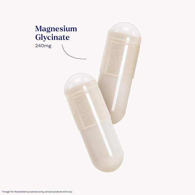 Natrol Magnesium Glycinate Supplements 240 mg - High Absorption - Calm Magnesium Glycinate for Sleep - 60 Capsules,30 Day Supply,(Pack of 2)