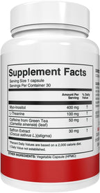 Silver Fern Stress Complex Supplement - with Caffeine - Sleep, Worry, Mood & More - with Saffron Supplements, L-Theanine Supplement, and Myo-inositol - Natural Stress Relief Supplements - 30 Servings