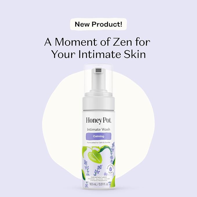 Honey Pot - Feminine Wash - Herbal Infused – Non Cooling - Sensitive Skin Types - PH Balanced Plant Based Hygiene Products - Calming - 5.51 Fluid Oz