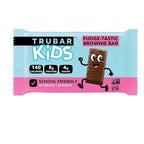 TRUBAR Kids Protein Bars, Fudge-Tastic Brownie, Plant Based Protein, Gluten Free School-Friendly Snacks for Lunchboxes, Tree Nut and Peanut Free, Low Sugar, Healthy On the Go Snack Bars, 12 Count