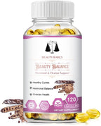Myo-Inositol & D-Chiro Inositol - Hormone Balance & Healthy Ovarian Support for Women - 100% All Natural PCOS Support Supplement - Made in the USA - Vegan Gel Capsule - Reduce Facial Hair Growth