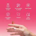 Biotin Gummies for Hair, Skin & Nails. 5,000 mcg High Potency Vegan Vitamins for Faster Hair Growth, Stronger Nails & Healthy Skin. with Vitamins C & E, 30 Gummies