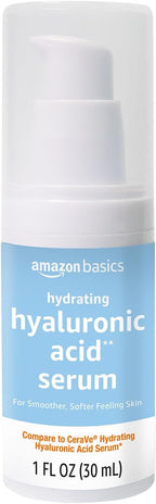Amazon Basics Hydrating Hyaluronic Acid Serum with Essential Ceramides and Vitamin B, 1 Fluid Ounce