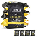 Men's Charcoal Face + Body Cleansing Wipes - 4 Pack (120ct)