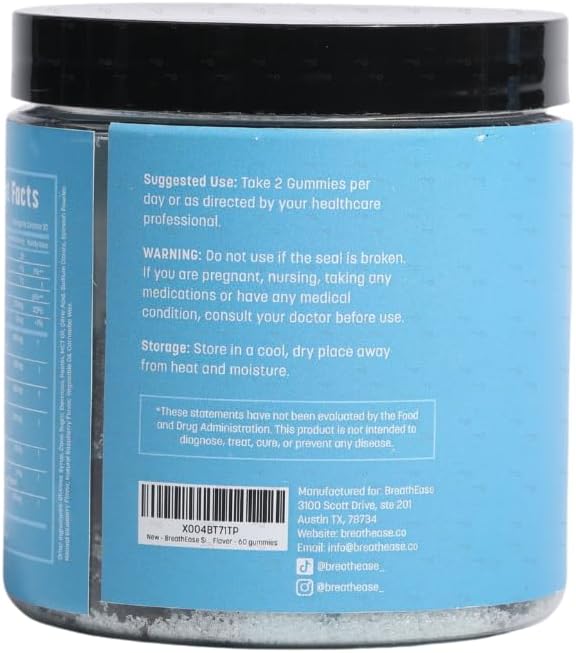 Mullein Gummies for Lungs - Lung Detox Gummies - Daily Respiratory Health Support - Cleanse for Smokers - Allergy, Sinus, and Mucus Relief - Mullein Leaf Extract for Lungs