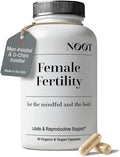 NOOT Female Fertility – Conception for Her with Myo-Inositol, D-Chiro Inositol, Shatavari, Vitex & CoQ10, Natural Hormone Balance for Women and Future Moms, Vegan, 60 Capsules