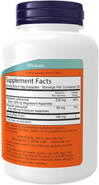 NOW Foods Supplements, Magnesium & Potassium Aspartate with Taurine, Heart Health*, 120 Veg Capsules,(Pack of 2)