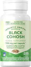 Rite Aid Black Cohosh 700mg, 100 Capsules, for Hot Flashes, Night Sweats, PMS, Mood & Support with Hormone Balance for Women
