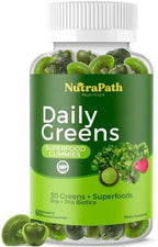 Superfood Daily Greens Gummies - Fruits, Veggies, and Super Foods for Immunity, Energy - 60 Gummies