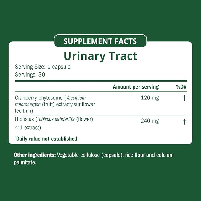 Semaine Urinary Tract Cleanse & Protect – 30 ct, Bladder Support Supplement for Women, Flushes Urinary Tract. Combines Cranberry Proanthocyanidins with Hibiscus.