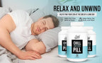 LIVELY VITAMIN CO. Chill Pill - Calm Mood - Relax - Restful Deep Sleep - REM - Stress - Anxiousness - Magnolia Bark - Chamomile - L-Theanine - Passionflower - 5-HTP - 180 Vegan Capsules