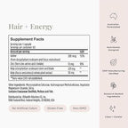 JSHealth Hair Growth Vitamins for Women. Hair + Energy with Kelp Iodine and Zinc. Supports Thickness, Strength, Energy. Nutritionist-Formulated (60 Capsules)