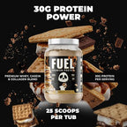 Underground Bio Labs Panda Fuel Premium Protein Whey,Hydrolyzed Collagen,Casein,Probiotics, Enzymes, Keto Friendly,Time Release, 25 Servings (2.5 Pound, Campfire S'Mores)