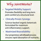 Bodymune JointWorks – Organic Joint & Muscle Support Supplement – Promotes Mobility, Flexibility & Comfort – 66 Capsules (2-Month Supply) – USDA Organic, Vegan, Gluten-Free, Non-GMO