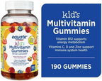 Equate Kids Multivitamin Gummies for General Health, Natural Fruit, 190 Count +Dri Store Sticker.