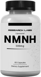 Research Labs Liposomal NMNH (NMN Supplement Alternative) 500mg Per Serving | 60 Capsules (Dihydronicotinamide Mononucleotide) NAD Supplement to Boost NAD+ Levels for Anti Aging