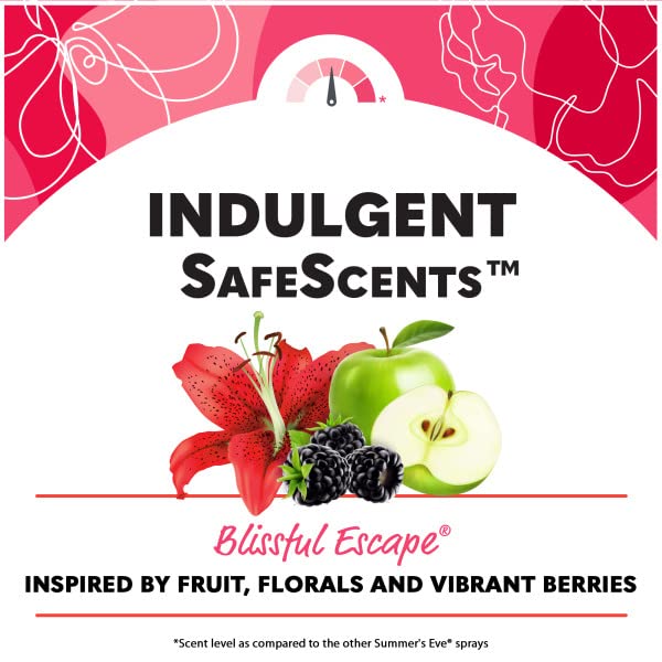 Summer's Eve Blissful Escape Daily Refreshing Feminine Wash, Removes Odor, pH balanced, 15 fl oz. (Pack of 6)