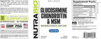 NutraBio Glucosamine Chondroitin & OptiMSM Supplement, Joint Support Formula - 120 Capsules (120 Count)