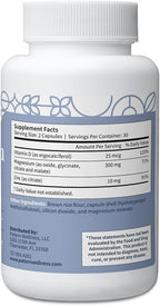 Pattern Wellness Magnesium Complex – Supports Muscle, Bone & Relaxation Health – with Zinc & Vitamin D – Daily Support Formula – 60 Vegan Capsules