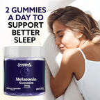 Droppels Melatonin Gummies, 5mg – Plant-Based, Vegan Melatonin 5mg for Natural Sleep Support with Chamomile Extract, 60 Count, Blueberry Flavor (1-Month Supply)