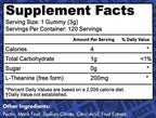 L-Theanine Gummies | 200mg L Theanine per Serving | 120 Servings | Zero Sugar | 3rd-Party Lab Tested