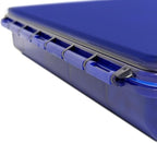 20 Compartment UV Protected Large Cobalt Blue Pill Case with Airtight Seal, Spill Proof, Silicone Gasket Waterproof Med Box with Medication Map (Cobalt Blue, 20 Compartment - 1 Pack)