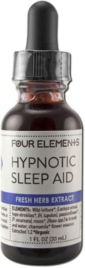 Four Elements 4E Hypnotic Sleep Tincture Blend, Fresh Organic Herb Extract, 1 OZ