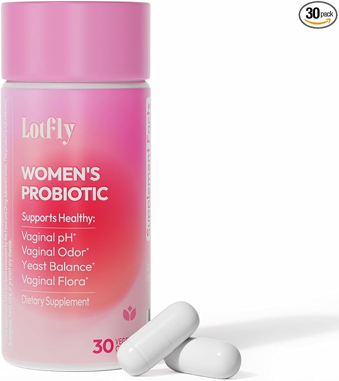 Vaginal Probiotics for Women 100 Billion CFU with Cranberry Extract for pH Balance & UTI Support, Plus Prebiotics & Lactobacillus, Triple Action for Vaginal, Urinary & Gut Health, 30 Capsules