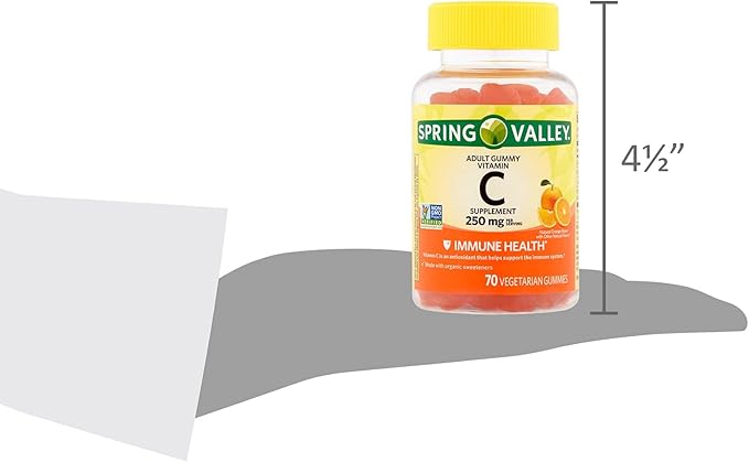 Spring Valley - Gummie Vitamin C 240 mg, 70 Orange Gummies