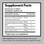 Arymar Glucosamine, Chondroitin, MSM, Collagen & Hyaluronic Acid Supplement 60 Tablets