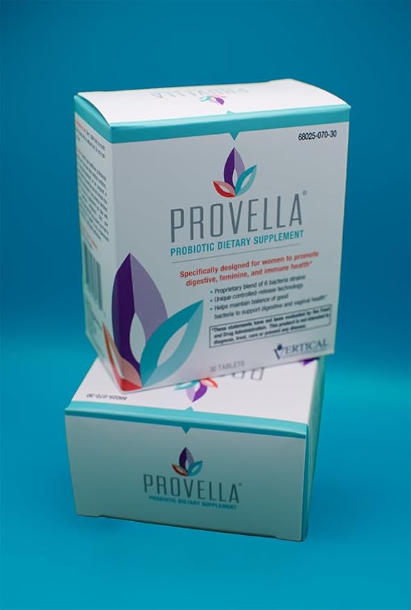 Provella Probiotic Dietary Supplement for Women: Supports Digestive, Feminine, and Immune Health - 30 Tablets