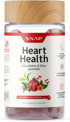 Snap Supplements Heart Health Gummies, Blood Circulation Supplements, CoQ10 Heart Health Supplements, Blood Flow Supplement, Sugar Free, 60 Gummies