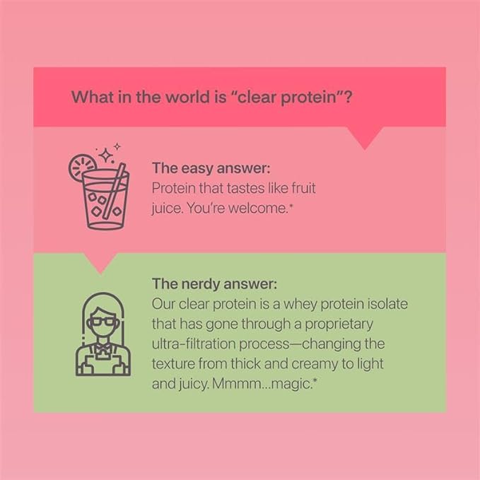Oath Nutrition Clear Whey Isolate Protein Powder, Kiwi Strawberry, 20g Complete Protein per Serving, No Added Sugar, Grass-Fed, 21 Servings