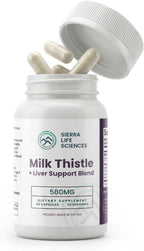 Milk Thistle+ Liver Support Blend | 580mg with Turmeric, Dandelion Root, Beet, & Black Pepper | for Liver Enzyme Support, Detox & Antioxidant Defense | 60 Capsules