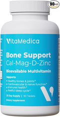 VitaMedica | Bone Support | Supplement for Bones and Joints | Calcium | Magnesium | Vitamin D & Vitamin K | Boron | Chelated Minerals | Bone Support | Natural Sleep | Made in USA | 90 Ct | 30 Servings