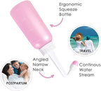Peri Bottle for Postpartum Care 500ml – Portable Travel Bidet with Angled Nozzle & Soft Tip, Feminine Hygiene Wash Bottle, Perineal Recovery Essentials, Intimate Cleansing Spray 17oz.